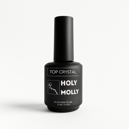 HOLY MOLLY   Топ без л/с   Top   CRYSTAL   30мл   (флакон с кистью)