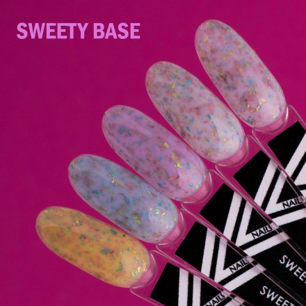 VOGUE NAILS   Камуфлирующая база с поталью  SWEETY base  10мл  #02