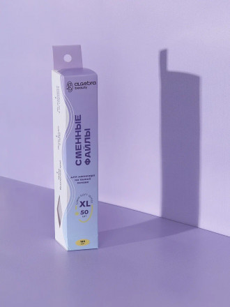 ALGEBRA BEAUTY   SOFT WHITE   Тонкие   XL   #180   (50шт)   Сменные  файлы для пилки без подложки