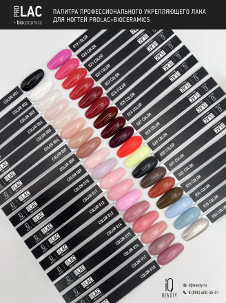 IQ BEAUTY   Лак для ногтей с биокерамикой   12,5мл   Prolac FOREVER CRIMSON   #024