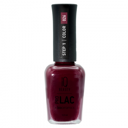 IQ BEAUTY   Лак для ногтей с биокерамикой   12,5мл   Prolac    #026
