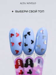 ALTA NIVELO   Топ с декором без л/с   10мл   Top MICKEY   #03