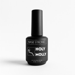 HOLY MOLLY   База прозрачная   Base   STRONG   30мл   (флакон с кистью)